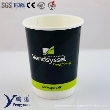 500ml reciclable desechable doble paredes aisladas café caliente tazas de papel